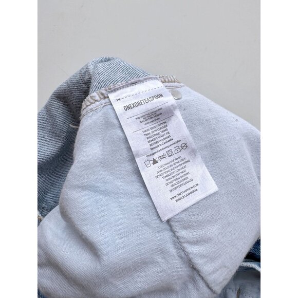 ONE TEASPOON Kingpins Medium Distressed Tapered Drop Crotch Jeans, Size XXS - Picture 15 of 16